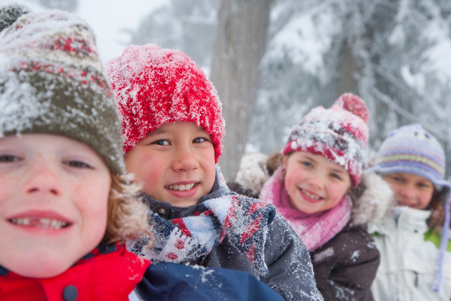 Children Playing in the Snow